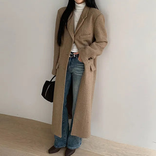More wool long coat