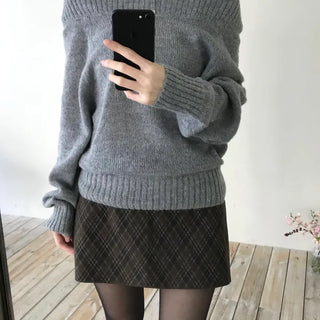 Edin Check Mini Skirt (2 colors)