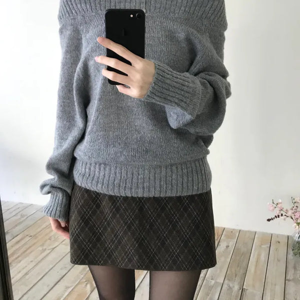 Edin Check Mini Skirt (2 colors)