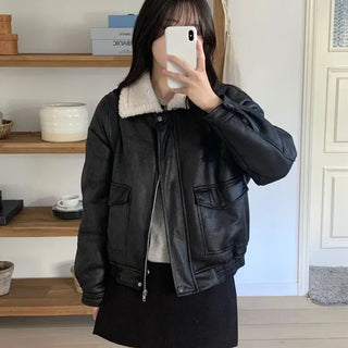 Suede Fleece Shearling Jumper