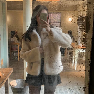 Diabel Collared Fur Jacket