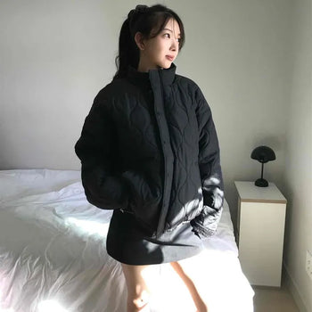 Modern Quilted Oversized Voluminous Short Padded Jacket