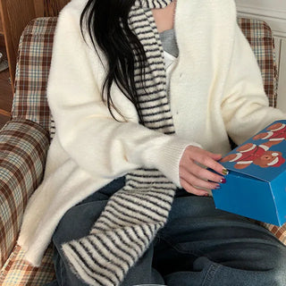 Rohi Soft Angora Striped Scarf
