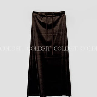 Velvet maxi skirt