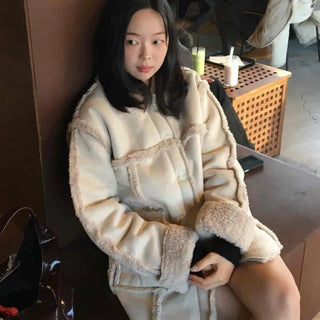 Cozy Shearling Oversized Mustang Jumper