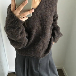 *Mu and* Liz Foxdog V-neck Knit