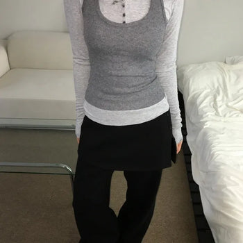 Muand Button Spandex