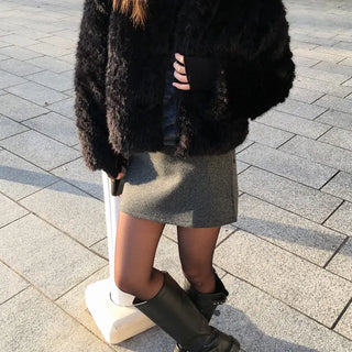 *Mu&d* Mid Fur Jacket