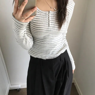 Hidden Striped Punching Tee