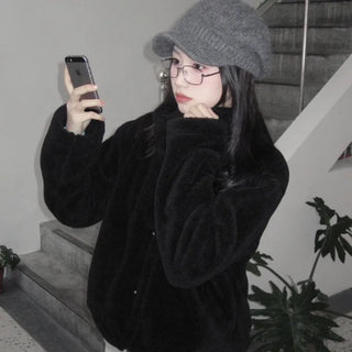 Smitty Fur High Neck Short Coat