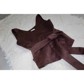 Suede Wrap Vest (2 colors)
