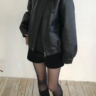 Bake Leather Shearling Jacket (one color)
