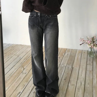 Levan Stitch Denim Bootcut Pants (2 colors)