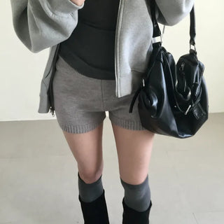 Bunny knit shorts