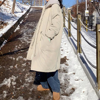 ◈Unisex◈Thick and Puffy◈Extra Oversized Long Padded Jacket Field Jacket Jumper Quilted Padded Jacket Cold Wave Winter Parka Unisex Couple Outerwear
