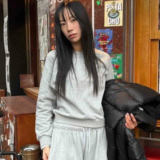 Daily Mood Loose Fit Round Neck Sweatshirt