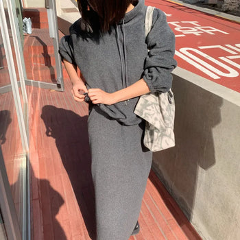 Fleece Skirt Long Maxi Elastic Fleece Skirt