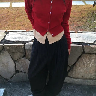 *Planned/Made in Korea* V Wool Cardigan