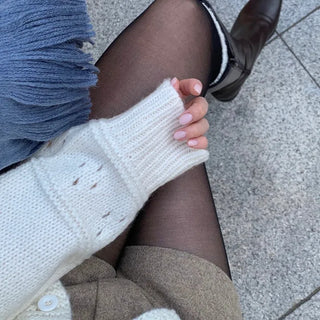 Hind Wool Punched Knit Cardigan