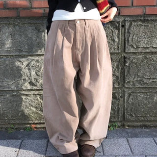 Three-Tuck Fleece-Lined Pants