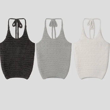 Stretchy Boucle String Bustier