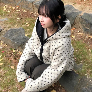 Cozy Mini Dot Color Block Fleece