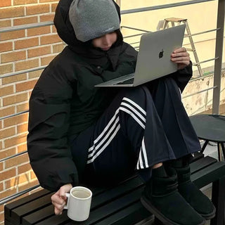 Athletic Stripe Contrast Jogger Pants