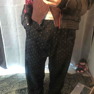 Casual Minimal Dot Track Pants
