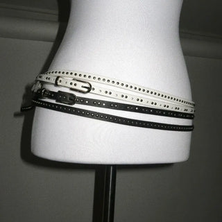Slim Stud Double Belt