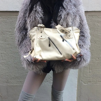 Side Zipper Shoulder Bag