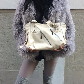 Side Zipper Shoulder Bag