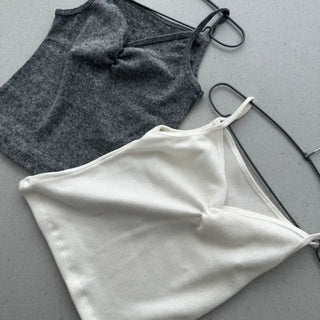 Peach Shirred Sleeveless Top Winter Sleeveless Inner Layering