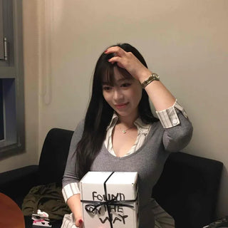 Daily V-Neck Pleated Shirred Sweater Mini Dress