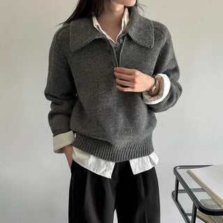 Sophie Thick Collared Knit