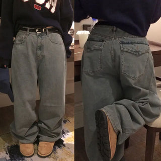 Hize Balloon Denim Wide Pants