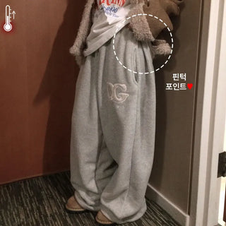 Series Fleece Banding Wide Pants