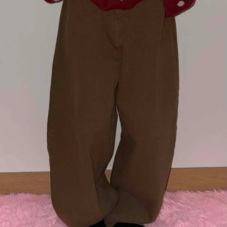 Loose Fit Cotton Wide Long Pants