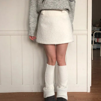 Tisci Fluffy Winter Mini Skirt