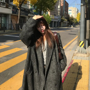 MONE MOHAIR MAXI LONG COAT