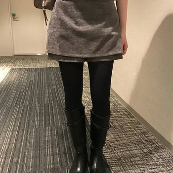 VAYA Mini Skirt Velvet/Skirts/Suede/Elastic Waist Skirt/Layered/ Wedding Guest Look/Undershorts