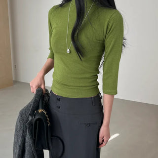 Motte 3/4 Slim Turtleneck