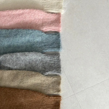 Tally V-neck Angora Knit Cardigan