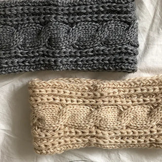 Kona Wool Knit Cable Headband