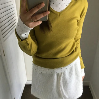 Dot Spandex Turtleneck