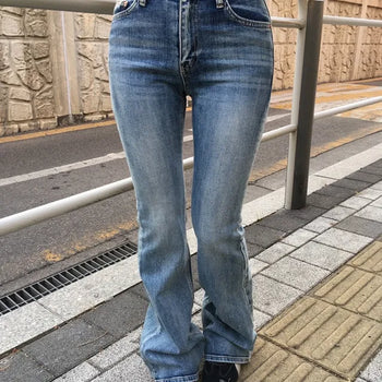 Slub Spandex Bootcut Pants