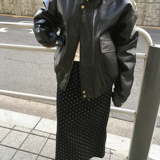 Brushed Polka Dot Skirt