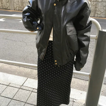 Brushed Polka Dot Skirt