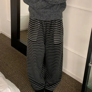 Striped Fleece Jogger Pants 1 color