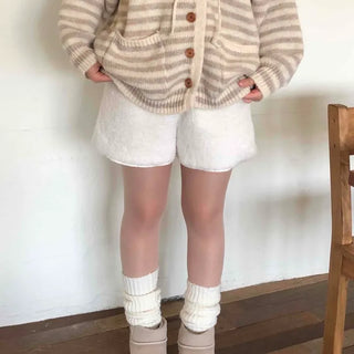 Cozy Teddy Bear Mini Shorts