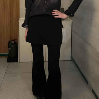 Stylish Minimal Straight Fit Bootcut Slacks Pants